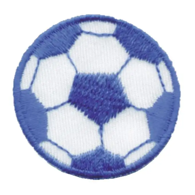 Scudetto pallone da calcio blu
