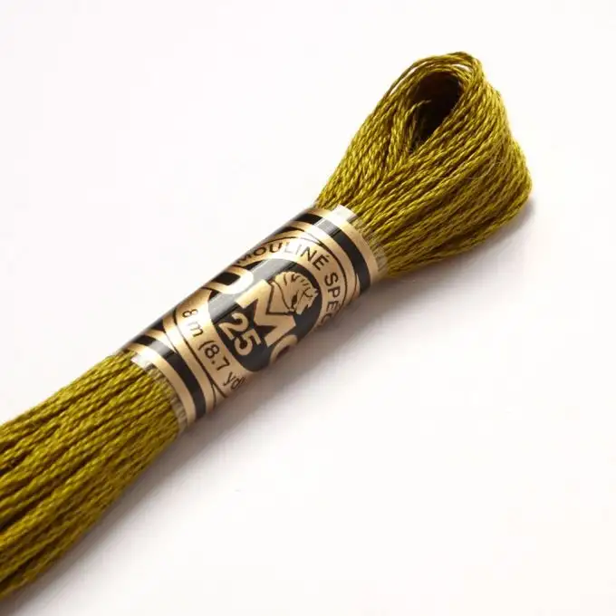 Filato mouliné per ricamo tonalità verdi codice 732