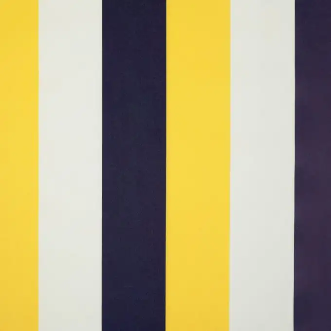 Tessuto impermeabile a righe gialle