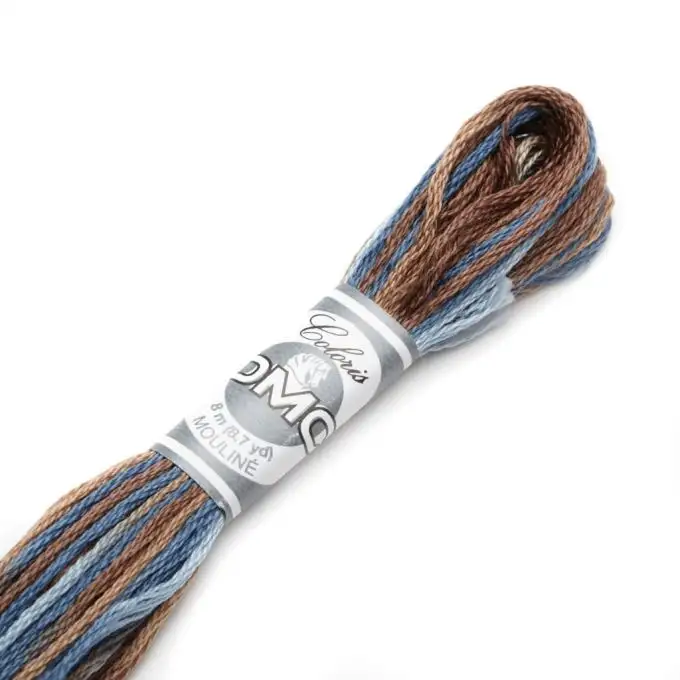 Filo mouliné Variation da ricamare blu e marrone COL 4515