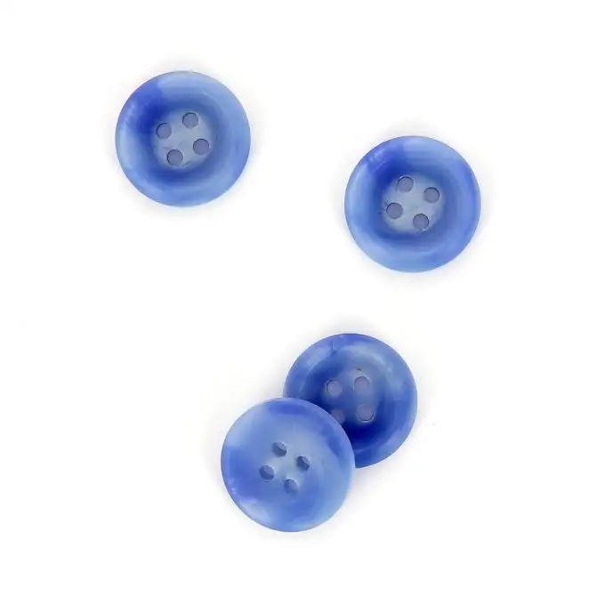 bottoni con incavo blu scuro 18mm
