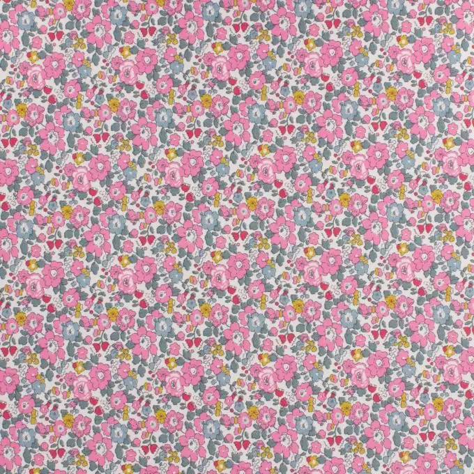 Popeline di cotone Liberty Betsy Ann rosa