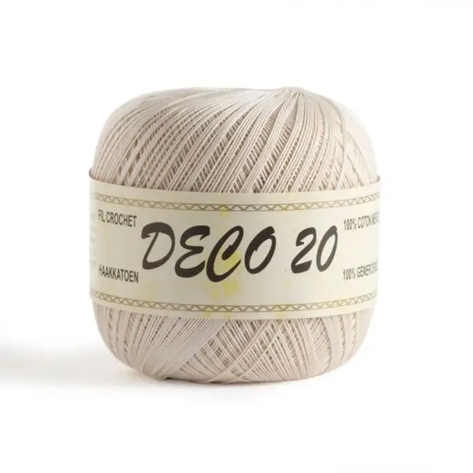 Palla di cotone all'uncinetto 50g Bianco