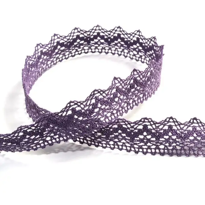 Nastro pizzo 25 mm viola