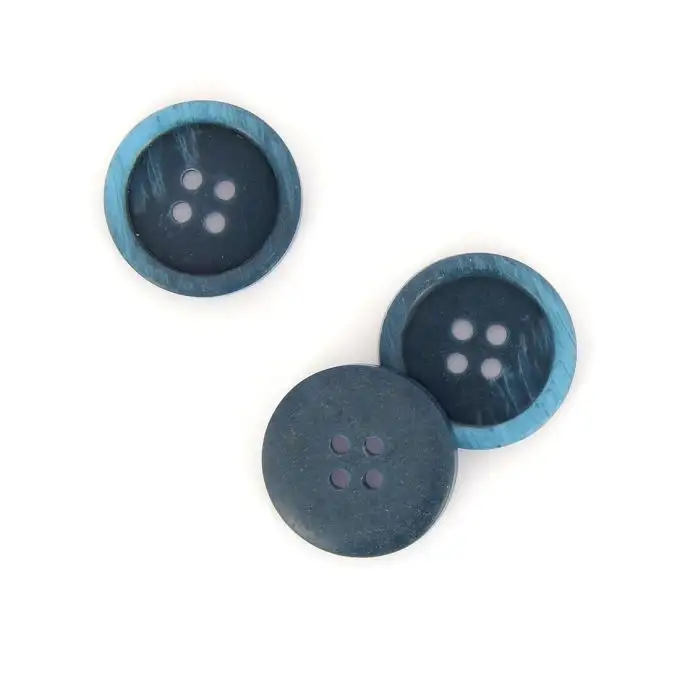 bottoni effetto marmo blu 23 mm