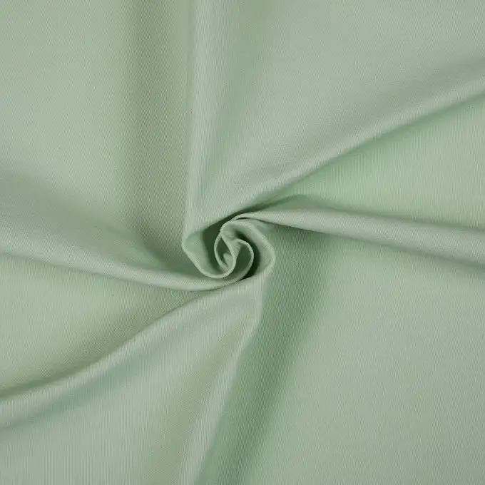 Tessuto cotone chino verde mandorla