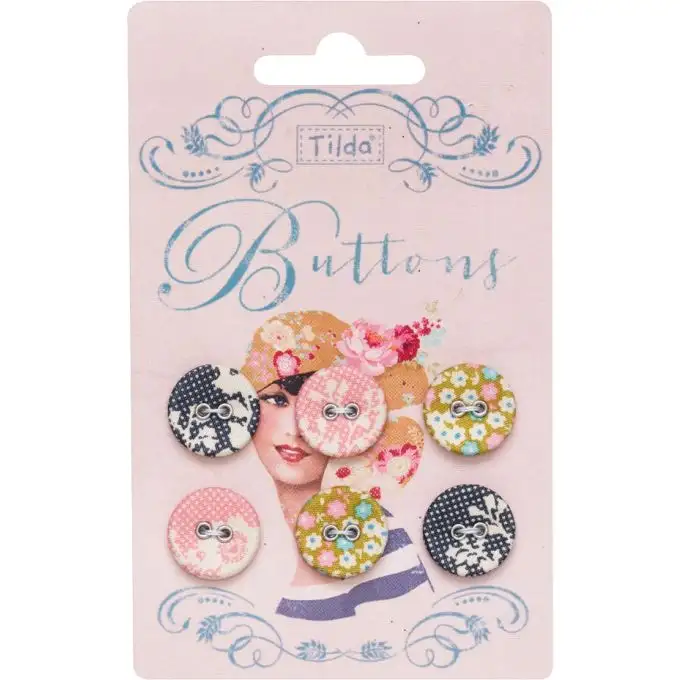 Bottoni in tessuto Tilda Memory Lane