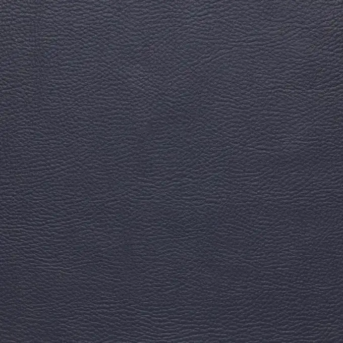 Pelle sintetica tinta unita Karia blu scuro