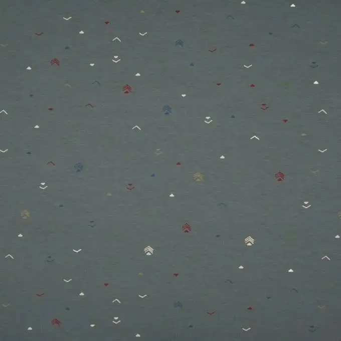 Tessuto jersey cotone piccoli motivi grigi