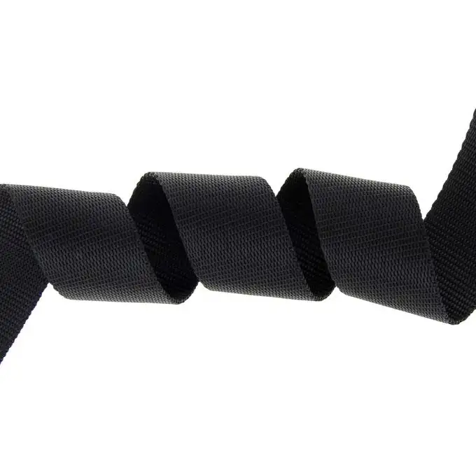Cinghia in polipropilene nera