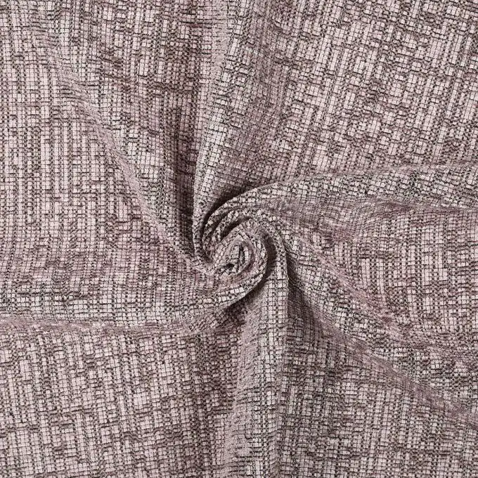 Tessuto velluto spesso rosa mélange Chenille