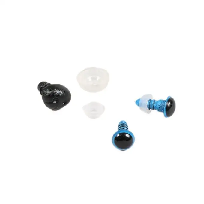 Set di 2 occhi blu a clip + tartufo