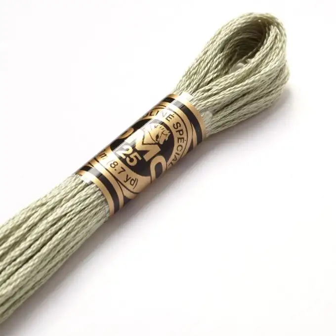 Filo mouliné da ricamo toni verdi COL 524