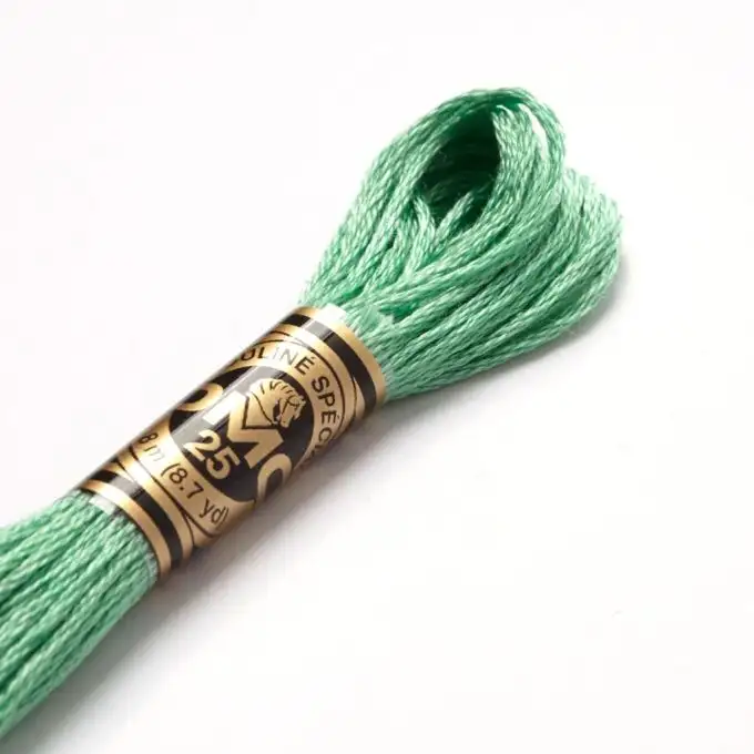 Filo mouliné da ricamo tonalità verdi COL 913