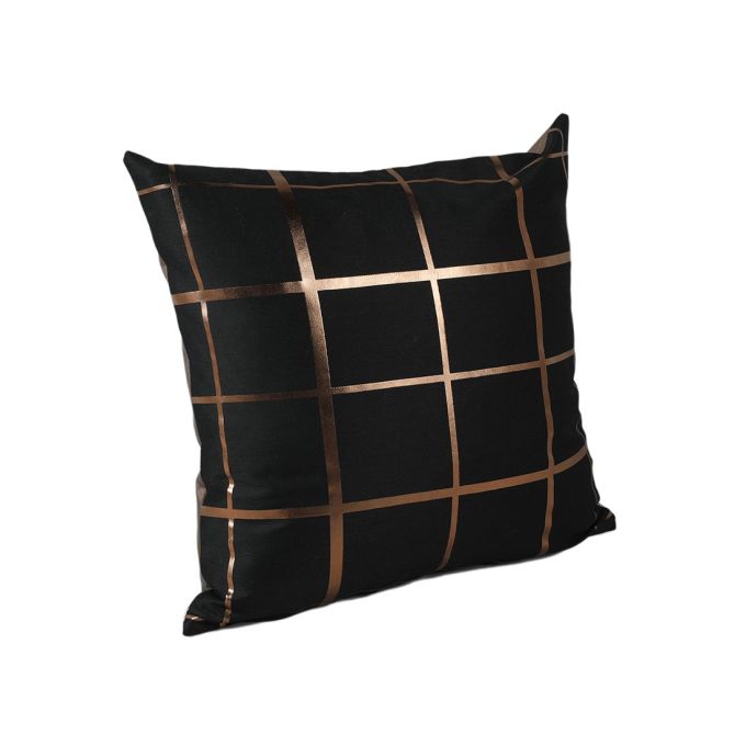 Cuscino a quadri dorati