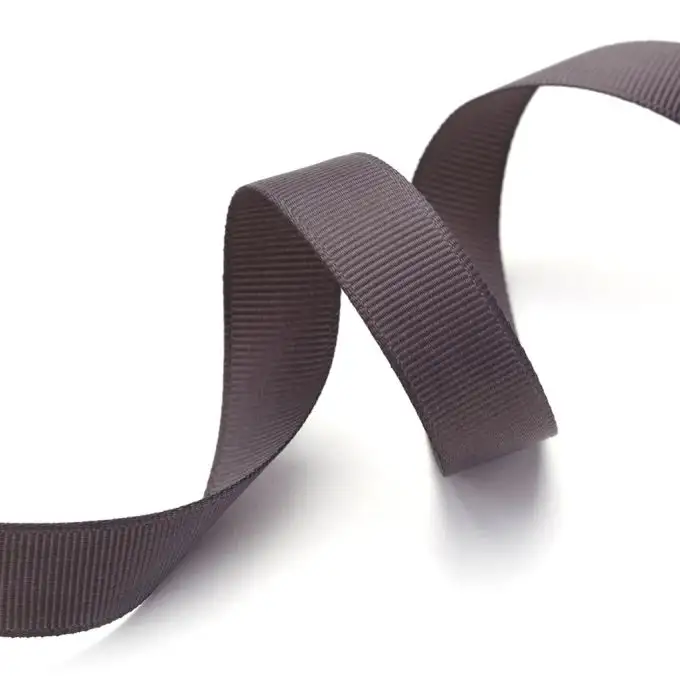 Nastro gros grain grigio antracite 16mm