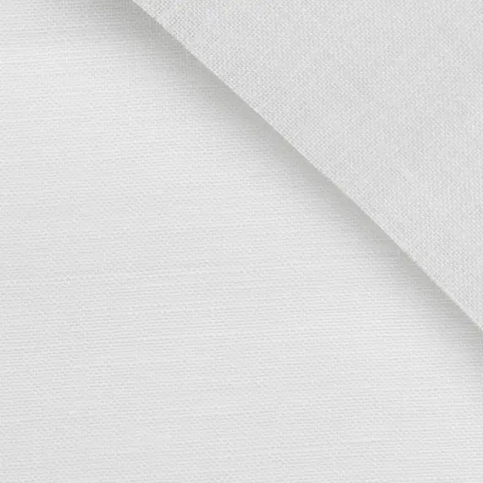 Tela di lino 12 fili da ricamare al metro - Bianco