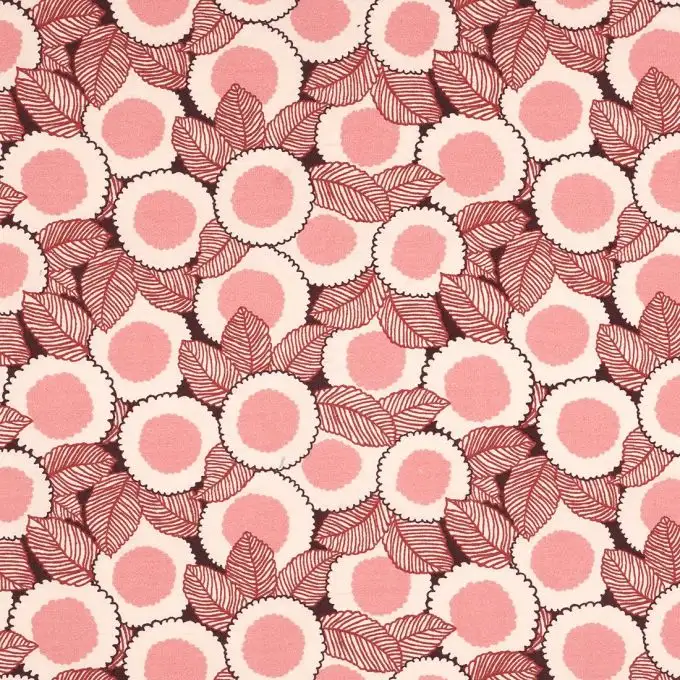 Tessuto popeline cotone floreale rosa