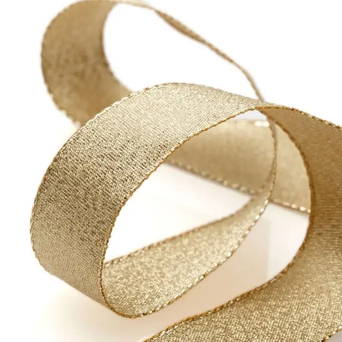 Nastro metallico oro 25 mm