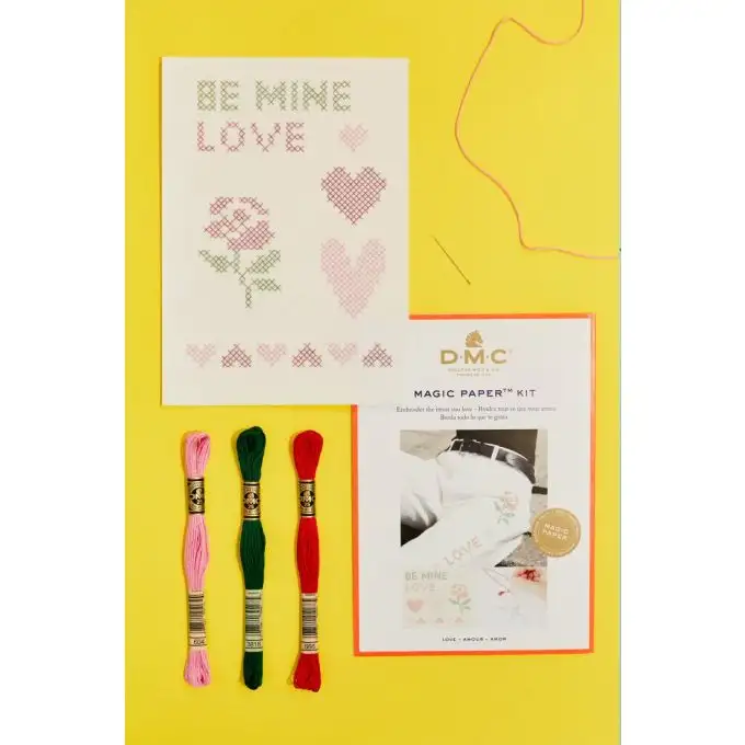 Kit ricamo punto croce fai da te - Love