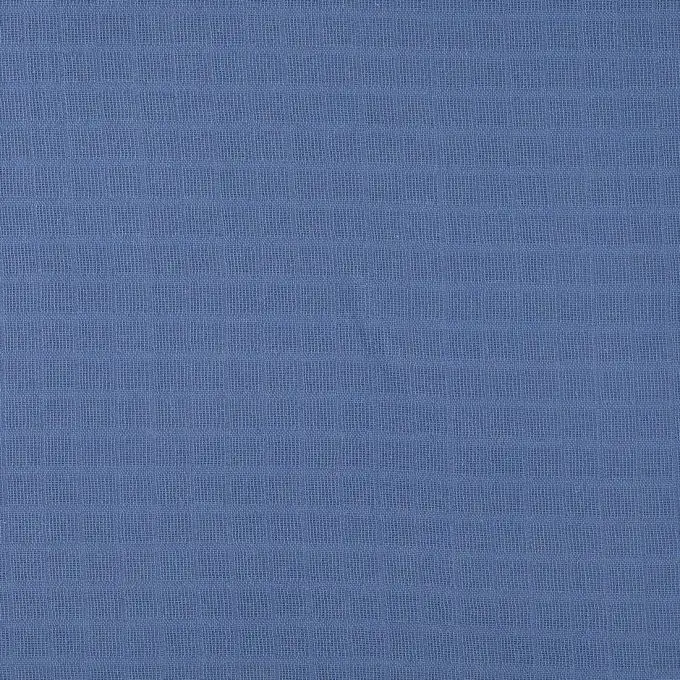Tessuto cotone mussola bio blu