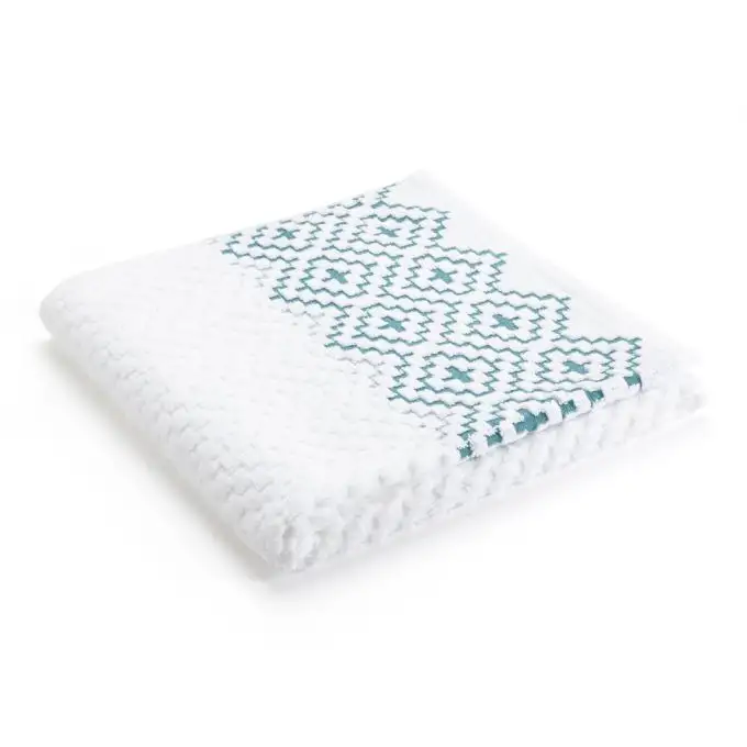 Asciugamano doccia cesellato motivo geometrico