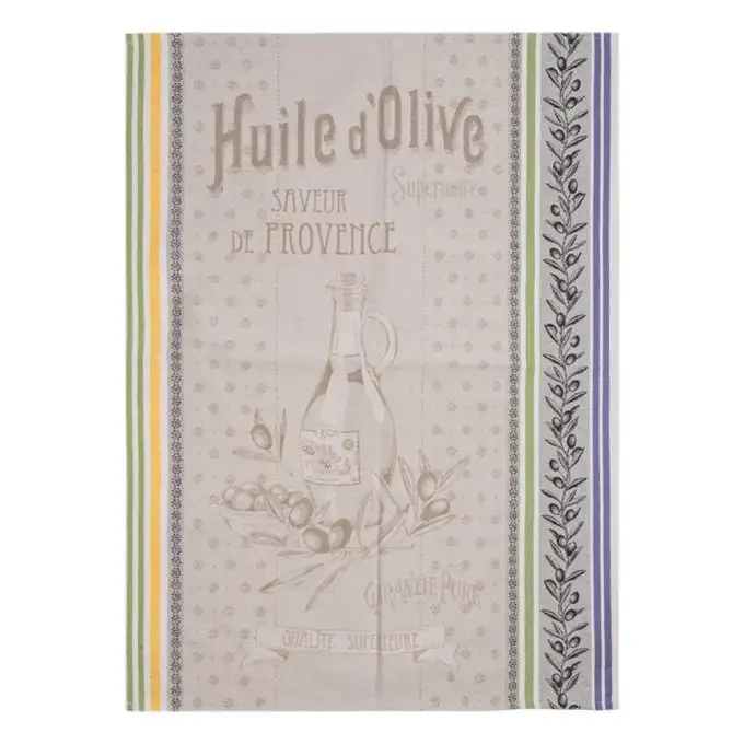 Asciugamano jacquard olio d'oliva