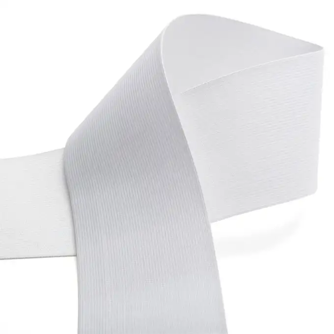 Elastico maglia per cintura 80 mm - bianco