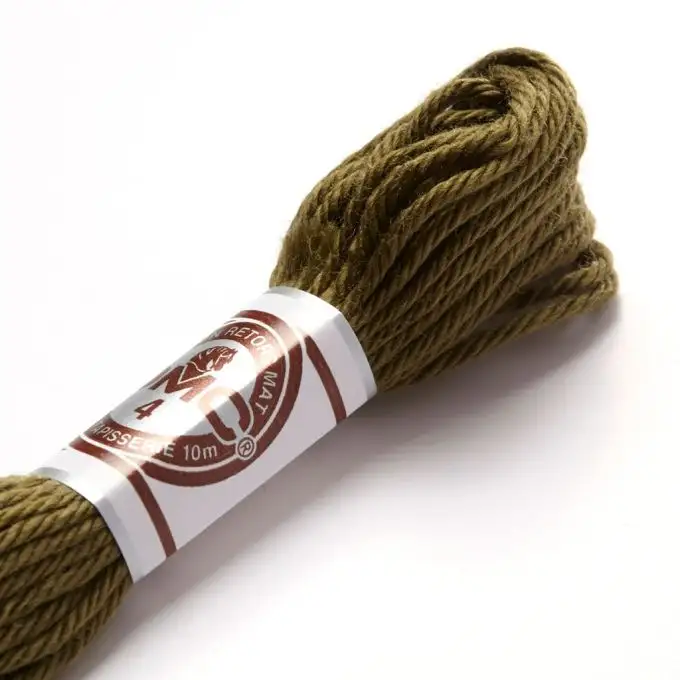 Filo da ricamo ritorto opaco giallo arancio - COL 2051