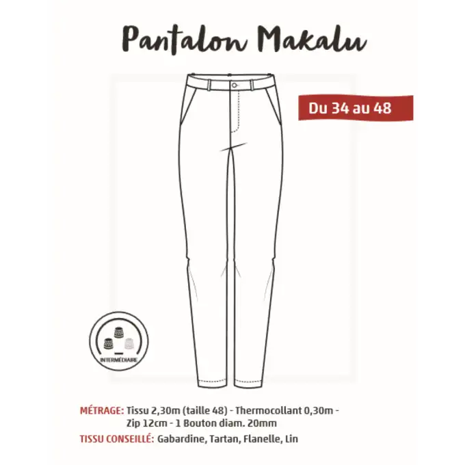 Patron pantaloni Makalu