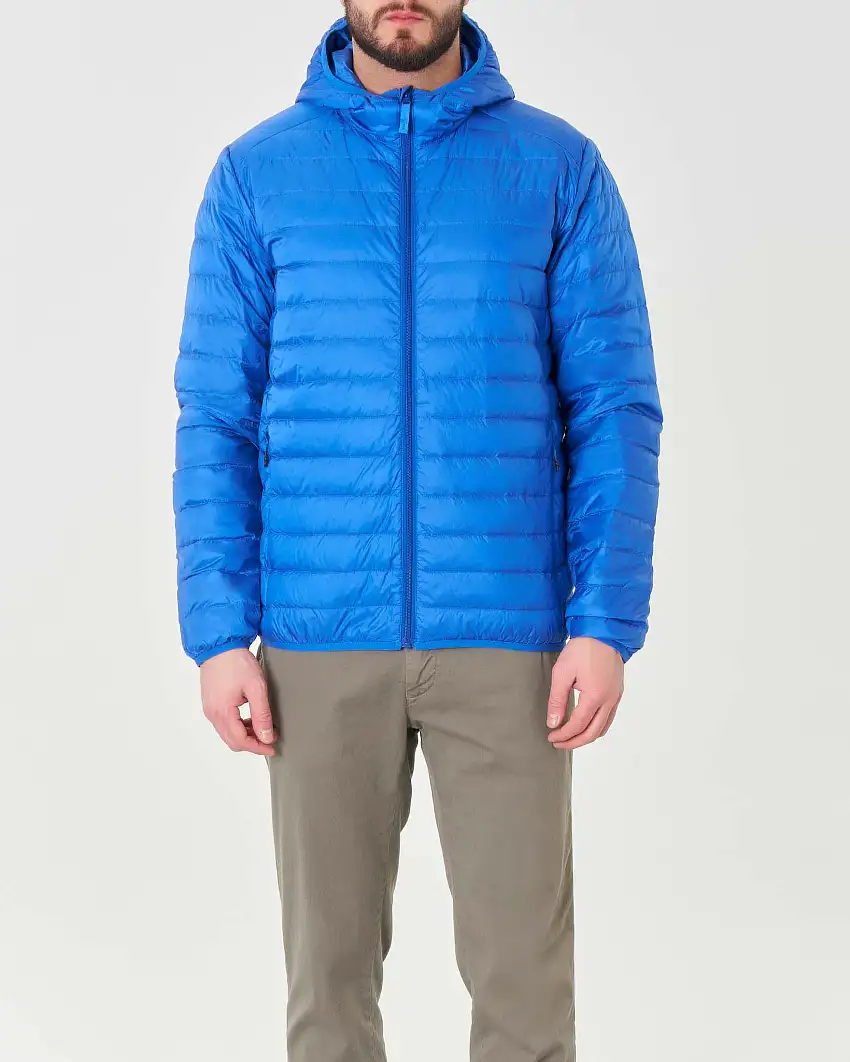 Piumino 100 grammi Pellizzari blu royal con cappuccio