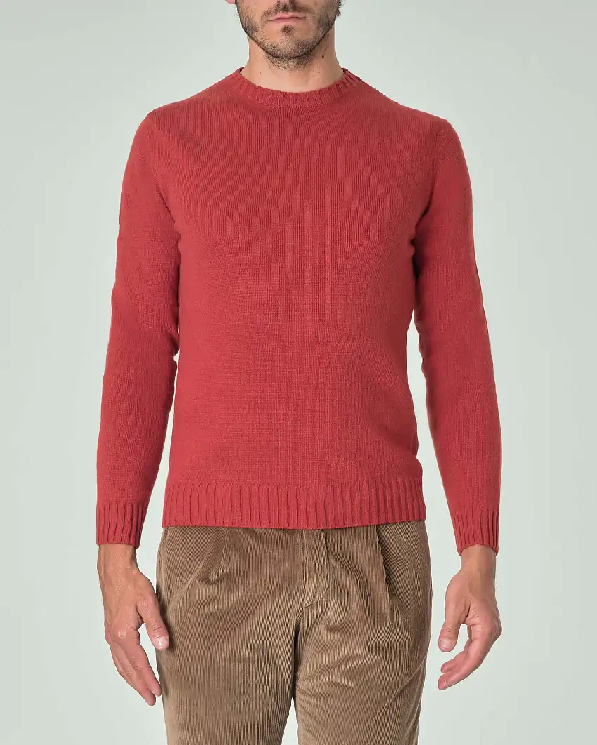 Maglione girocollo Ashki.i tabasco in misto lana e cachemire finezza 7