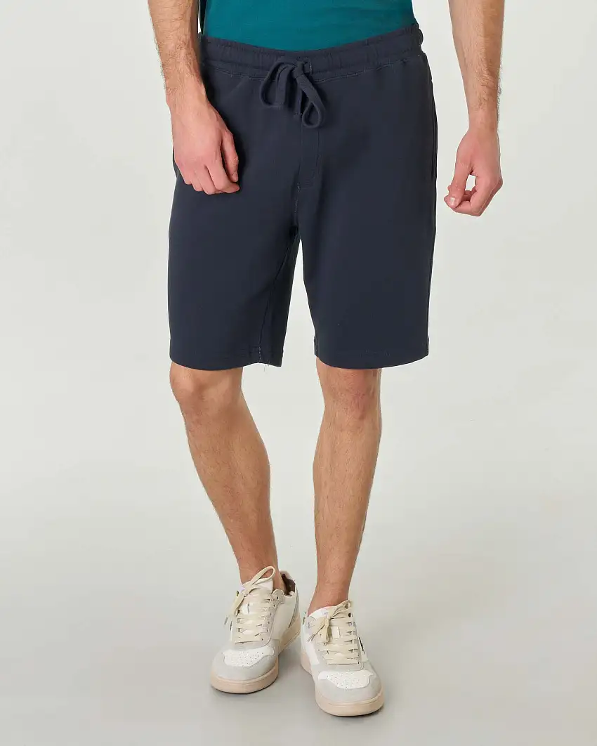 Bermuda blu in pima cotton peruviano