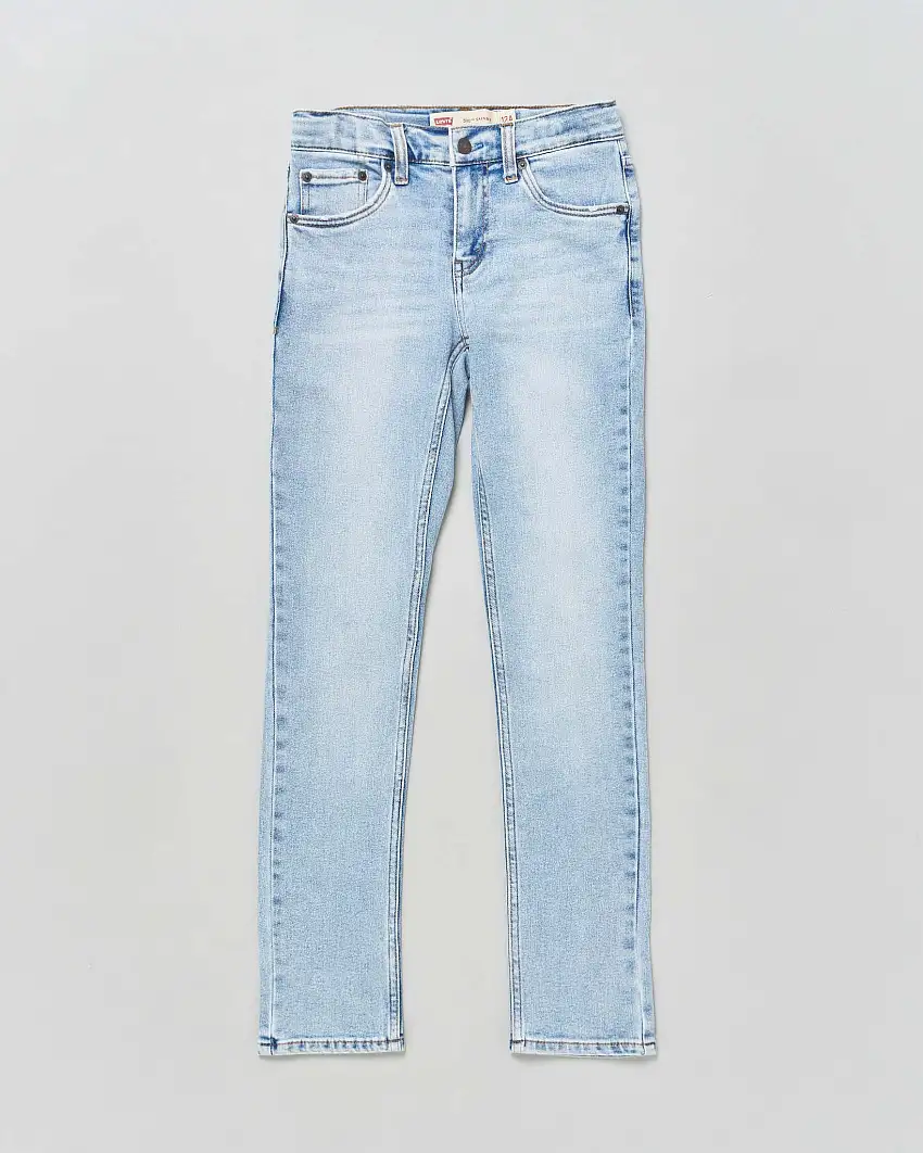 Jeans 510 skinny in cotone stretch a lavaggio chiaro bleach wash