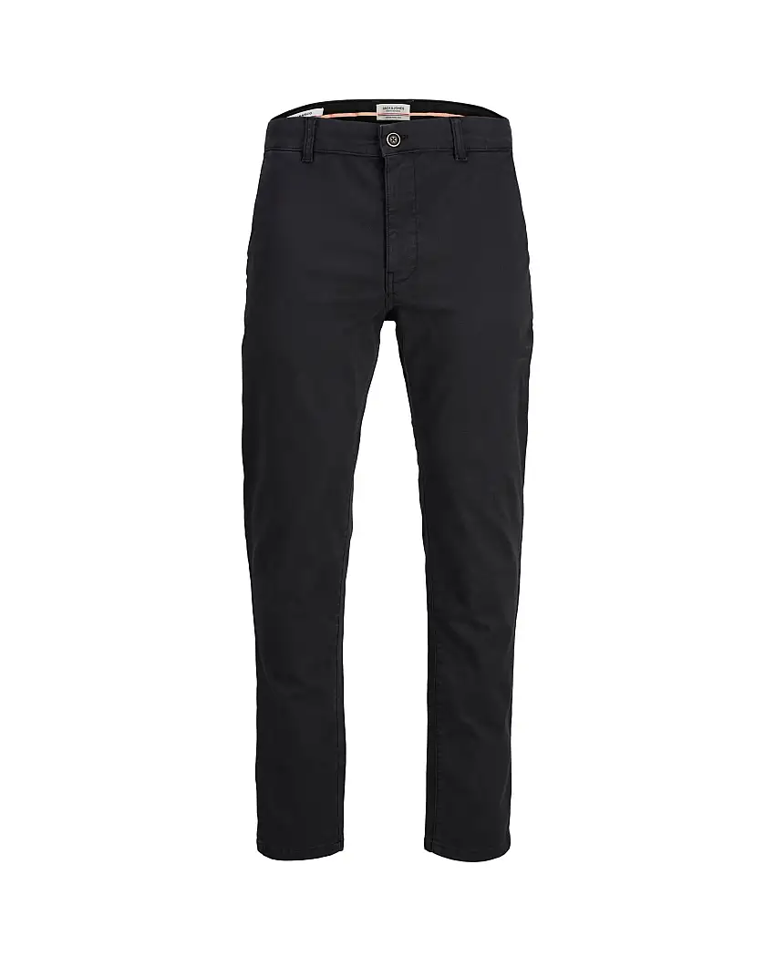 Pantalone chino antracite slim fit in cotone stretch armaturato