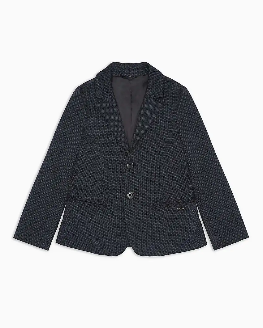 Blazer Emporio Armani blu punto milano operato monopetto