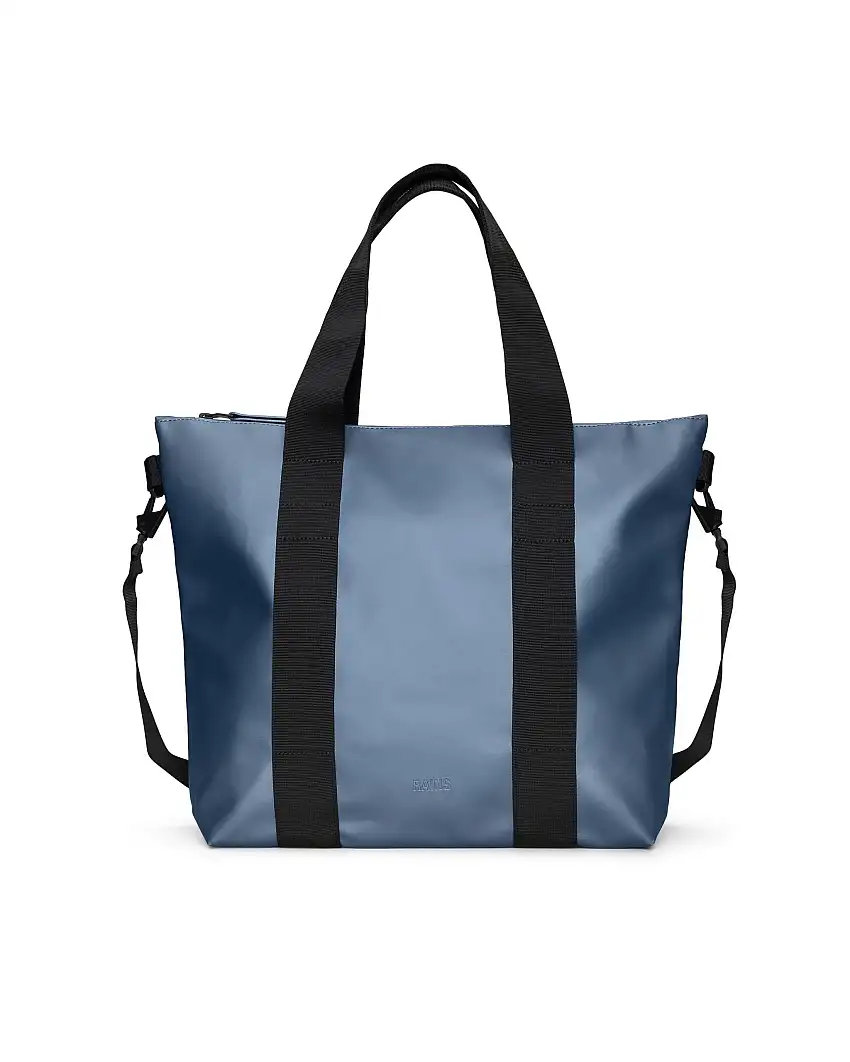 Tote Bag Mini avio effetto metallizzato con manici a mano e tracolla più lunga rimovibile