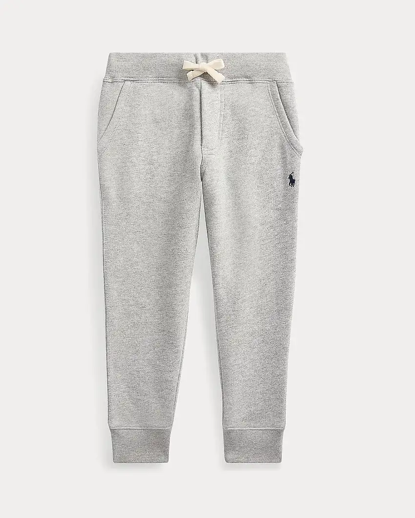 Jogger Polo Ralph Lauren in felpa di cotone grigio con coulisse