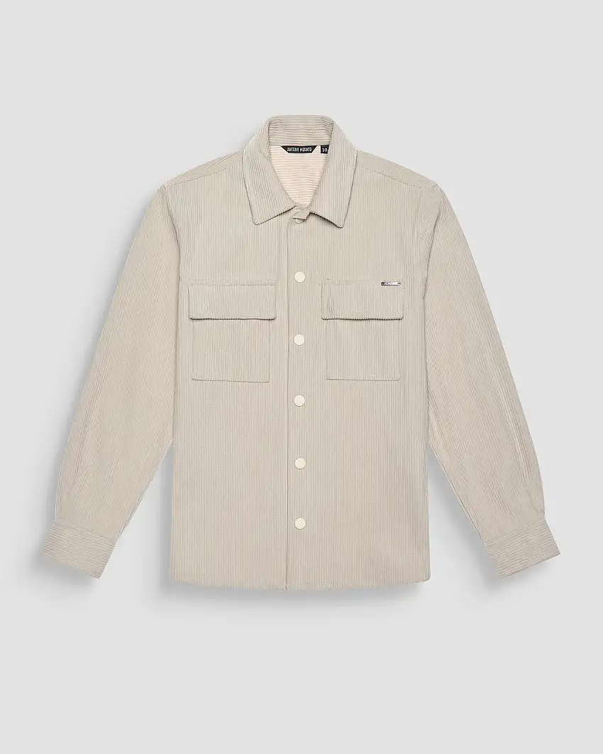 Giacca Antony Morato a camicia beige in velluto a coste