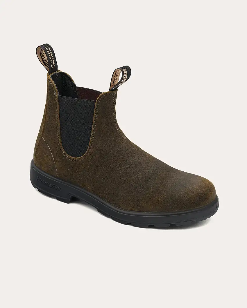 Boots modello 1615 in pelle scamosciata resistente all'acqua verde oliva