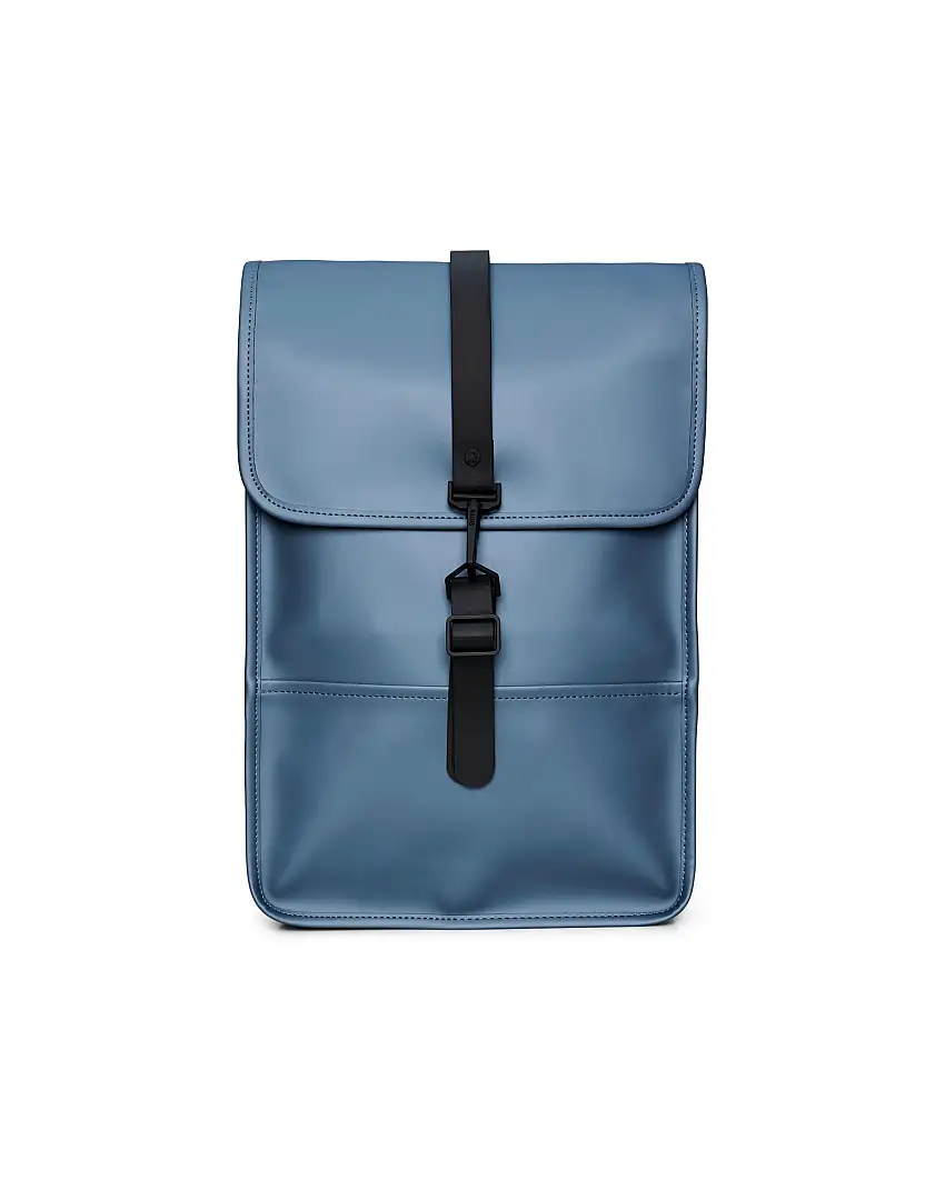 Zaino Backpack Mini Rains avio in tessuto tecnico impermeabile effetto gommato con patta