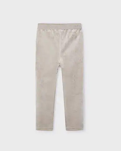 Leggins Mayoral velour stretch beige