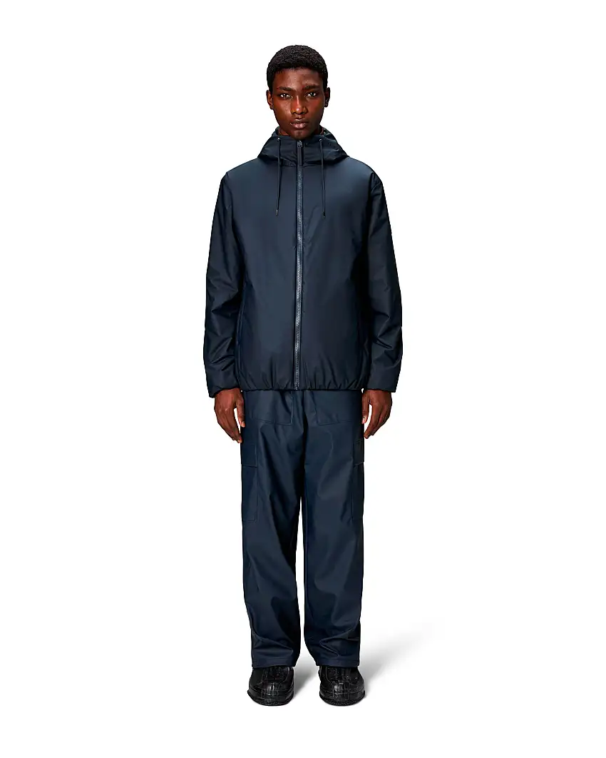 Giubbino Lohja Insulated Jacket Rains blu con cappuccio