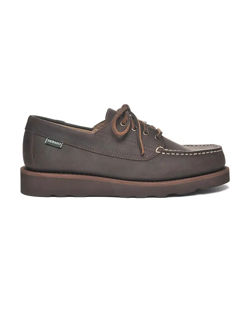Mocassino Sebago Askookfield Crazy Horse in pelle testa di moro