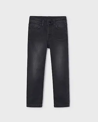 Jeans Mayoral nero slim fit in cotone stretch