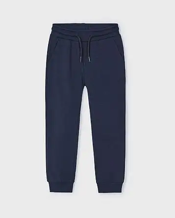 Jogger Mayoral in felpa di cotone blu con coulisse