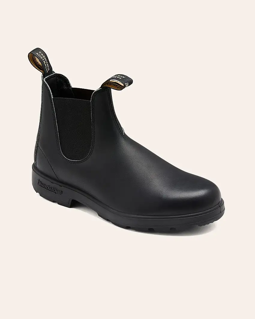 Stivaletto nero modello 510 in pelle liscia con laterale in lurex color argento