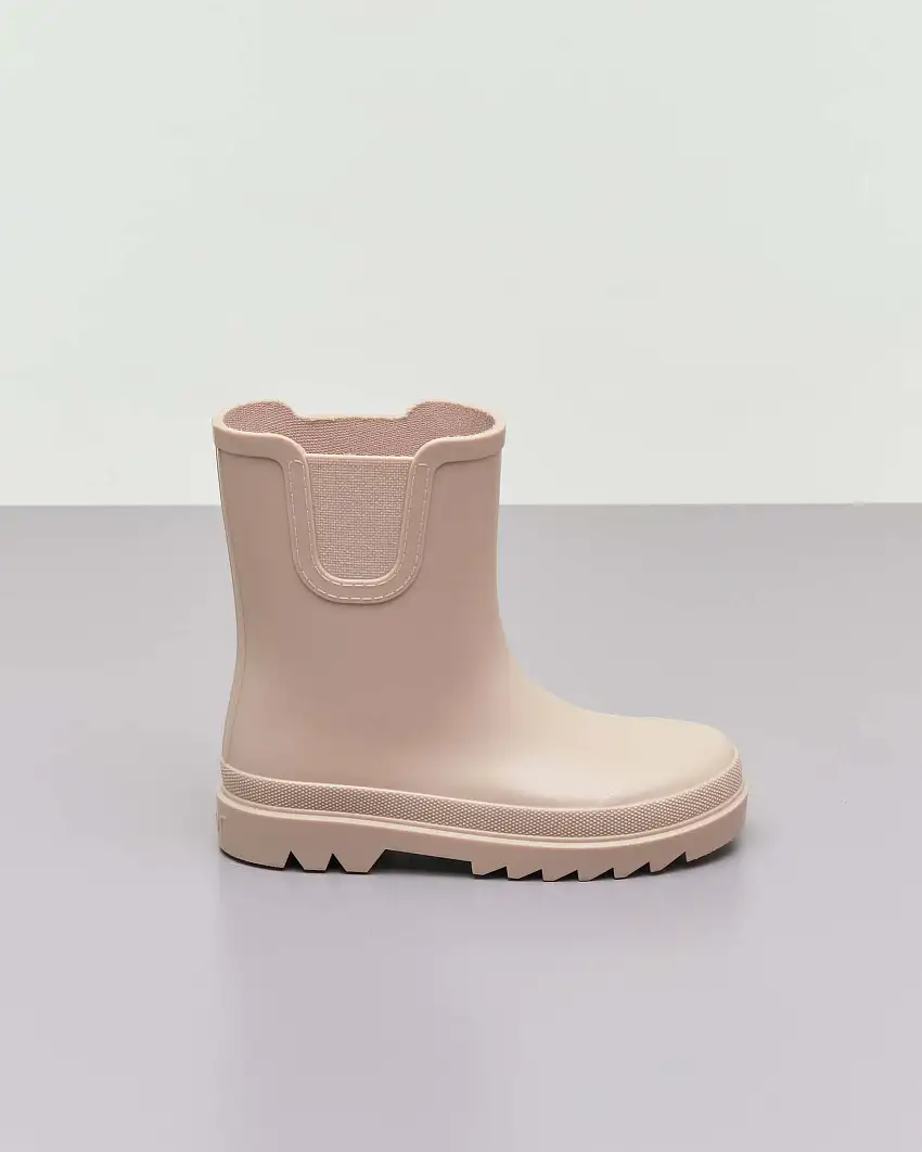 Stivaletto Tokyo da pioggia in gomma beige