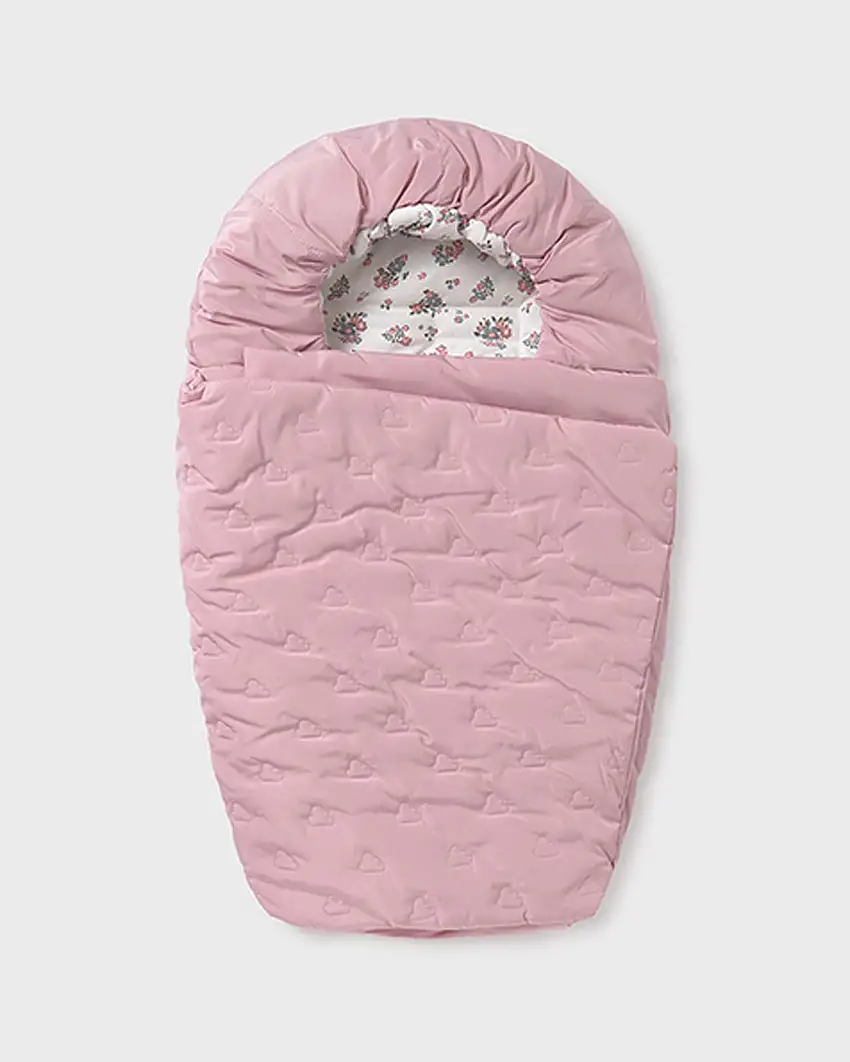 Sacco ovetto rosa con nuvolette