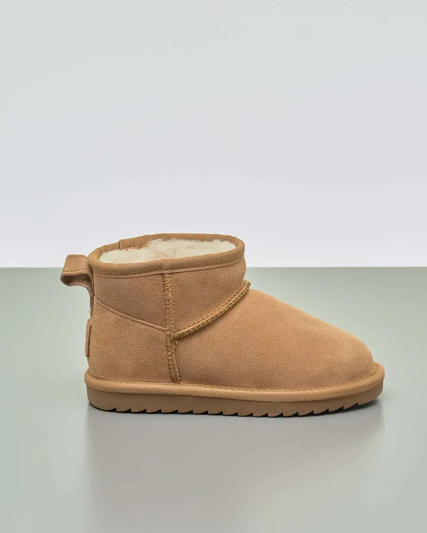 Stivaletto Colors of california color cammello in pelle scamosciata